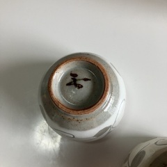酒器揃  粉引彫唐草【D05】の画像