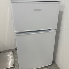 コンフィー(COMFEE’) COMFEE' 冷蔵庫 90L 2ドア 右開き ブラック RCT90BL(E) 耐熱天板の画像