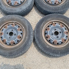 香川県　ミラ、アルト等に　145/80R13 2021年製　ダンロップ　約7分山　４本セット　　　の画像