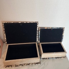<2つセット>アンティーク洋書風 小物入れの画像