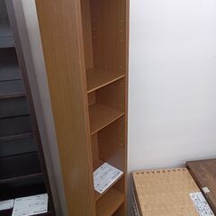 ★リユースのサカイ水戸店★  収納棚 ブラウン H180×D17×W22.5 クリーニング済み MT4789の画像