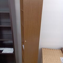★リユースのサカイ水戸店★  収納棚 ブラウン H180×D17×W22.5 クリーニング済み MT4789の画像