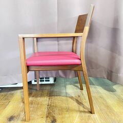 家具 生活家具　Cassina ixc. ダイニングチェアー　ブラウン×レッドの画像