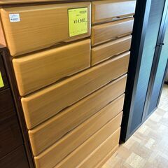 【ジャングルジャングル深井店】★7段桐タンス タンス 収納家具 ナチュラル 家具 衣類収納 堺市（中区 堺区 東区 西区 南区 北区）和泉市 河内長野市 富田林市 松原市 狭山市 深井 【FU2430】の画像