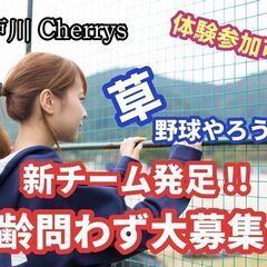 40歳以上の『投手』急募！！！★新チーム★江戸川チェリーズ★女性も可◎