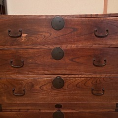 アンティーク　和箪笥　家具　時代箪笥　タンス　ディスプレイ　昭和レトロ　　引き出し5個の画像