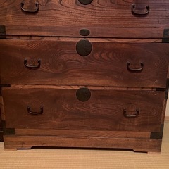 アンティーク　和箪笥　家具　時代箪笥　タンス　ディスプレイ　昭和レトロ　　引き出し5個の画像