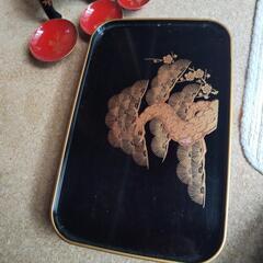 お屠蘇セット　樹脂製　台サイズ約37cm×24cm 高さ約6cmの画像