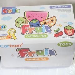 新品　手動ハンディーファン（フルーツシリーズ）１２個セット の画像