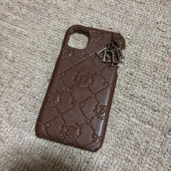 メゾンドフルール　iPhone11ケース　ブラウン