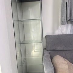 引き取り限定】IKEA イケア デトルフ 2台 ガラスケース ラック