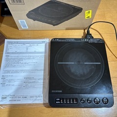 アイリスオーヤマ IHクッキングヒーターIHK-T38-B ブラック
