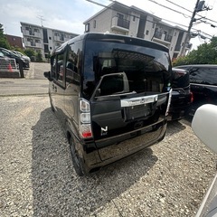 •	室内広々！ホンダ N-BOX ブラック／ナビ・アルミ付き／車検たっぷりの画像