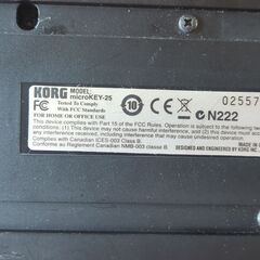 USB MIDI　キーボード　コントローラー　Korg Microkey 25  の画像