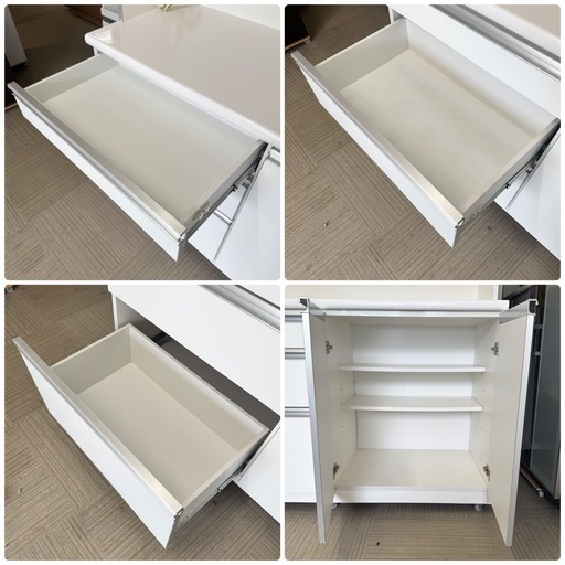 お買い得‼️】古賀家具工業 140cm幅キッチンボード 食器棚 収納家具