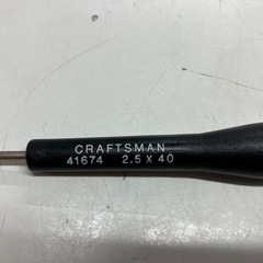 2507-054 CRAFTSMANマイナスドライバー(小) サビ汚れ有りの画像