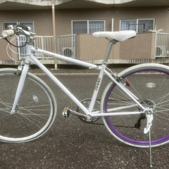クロスバイク白紫 (Broud ) 土橋のクロスバイクの中古あげます・譲り