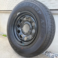 ★新品未使用★ ジムニー スペア タイヤ ホイール スズキ JB74W シエラ純正スチールホイール15インチ 5.5J+5 PCD139.7 の画像