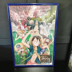 25＊70082■完成品  ジグソーパズル『ワンピース』額付き