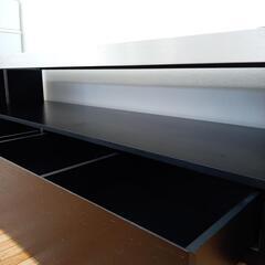 【リユースのサカイ八街店】★ジモティ割あり★ アルモニア　TVボード　ブラック　クリーニング済　YJ6638の画像