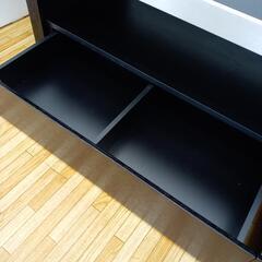 【リユースのサカイ八街店】★ジモティ割あり★ アルモニア　TVボード　ブラック　クリーニング済　YJ6638の画像