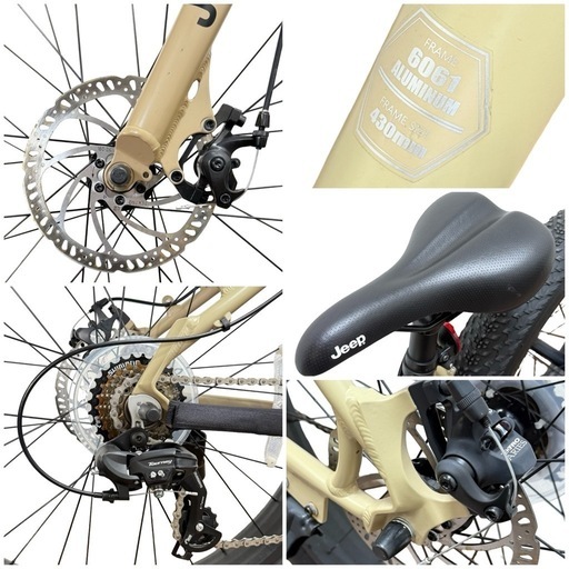 ◯美品 JEEP ジープ ファットバイク ビーチクルーザー JE-267FT 26