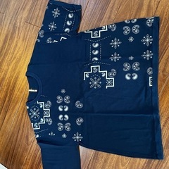 デンハムdenham(bigTシャツ)ペイズリー柄XLサイズ
の画像