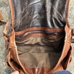 皮革ショルダーバック
の画像
