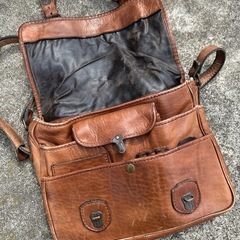 皮革ショルダーバック
の画像