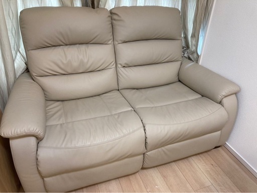 (7/6までの引き渡し)【ニトリ】電動リクライニングソファー2人掛け
