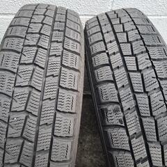 ★ 155/65R14 DUNLOP WINTER MAX スチールホイール 4H PCD100 4本セット 中古 ダンロップ ウインター マックス ワゴンR パレット エブリィ などに ★の画像