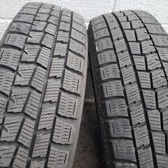 ★ 155/65R14 DUNLOP WINTER MAX スチールホイール 4H PCD100 4本セット 中古 ダンロップ ウインター マックス ワゴンR パレット エブリィ などに ★の画像