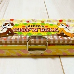 チップとデール 筆箱　ペンケース　缶　ふでばこ　筆入れ　ふでいれ　ディズニーの画像