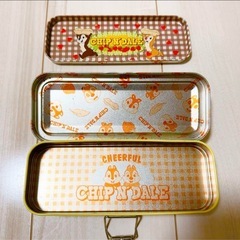 チップとデール 筆箱　ペンケース　缶　ふでばこ　筆入れ　ふでいれ　ディズニーの画像