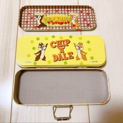 チップとデール 筆箱　ペンケース　缶　ふでばこ　筆入れ　ふでいれ　ディズニーの画像