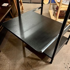 【武蔵小山店】  オープンシェルフ スチールラック メッシュラック ブラック 黒 棚 ディスプレイラック アイアンシェルフ 店舗什器 シンプル収納 インダストリアル 男前家具 リビング収納 キッチンラック 本棚 飾り棚 シェルフ 棚 キッチンの画像