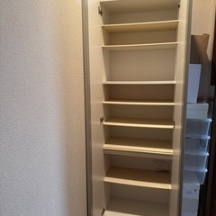 シューズボックス　下駄箱　ホワイトの画像