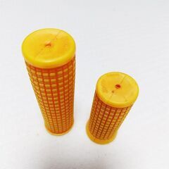 自転車用ハンドルバー アルミ ブラック 長さ：560mm クランプ径25.4mm 重量：422g DOPPELGANGERの折りたたみ自転車に装備されていたハンドルバー＋付属グリップおまけの画像