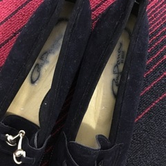 ‼️即決価格‼️　レディス　靴　スエード　黒 25.0cmの画像