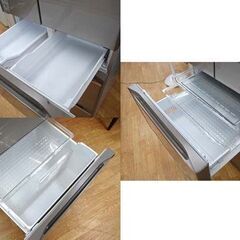 HITACHI 6ドア冷蔵庫 R-HW52J 520L 2018年製 クリスタルシャンパン 観音開きタイプ 自動製氷付き ファミリータイプ 大型 日立 500Lクラス 札幌市 清田区 平岡の画像