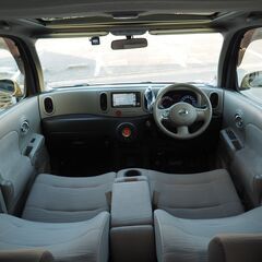ローン＋カード可　日産　キューブ　ガラスルーフ　たばこ臭なし◎　ナビ　Bluetooth　Bカメラの画像