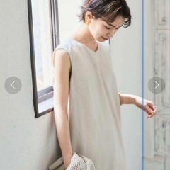 ②13200円 値下不可 新品 アーバンリサーチ BACKボタンストレートロングワンピースの画像