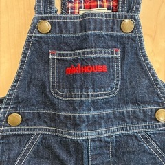 ミキハウス　ベビー　キッズ　子ども　赤ちゃん　オーバーオール　夏　子ども服　ベビー服　男の子　女の子の画像