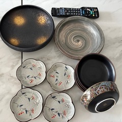 白 食器 19点■まとめ売り 未使用〜中古品 ■陶器 蚤の市 ヴィンテージ 金襴 古伊万里 7号皿（化粧箱入り）FOURGRACEオリジナル ｜ 四季