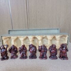 七福神　縁起物　置物インテリア　未使用　実家経年保管品　素材　陶器又は石製品　の画像