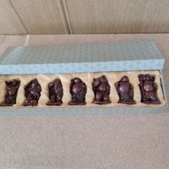 七福神　縁起物　置物インテリア　未使用　実家経年保管品　素材　陶器又は石製品　の画像