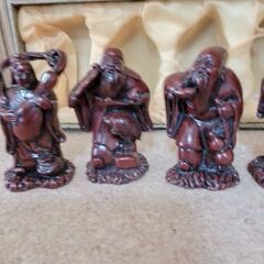 七福神　縁起物　置物インテリア　未使用　実家経年保管品　素材　陶器又は石製品　の画像