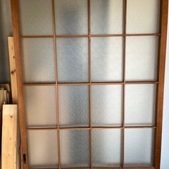 【無料】⭐︎レトロ⭐︎ガラス引戸2枚