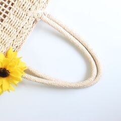 🌸♡. 格安 麦わらバッグ 👜 .♡の画像