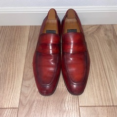 【Berluti】ベルルッティ アレッサンドロ ローファー ヴェネチアレザー 赤茶 サイズ8 シューツリー付き 〜ここぞと言う時の勝負靴に〜の画像